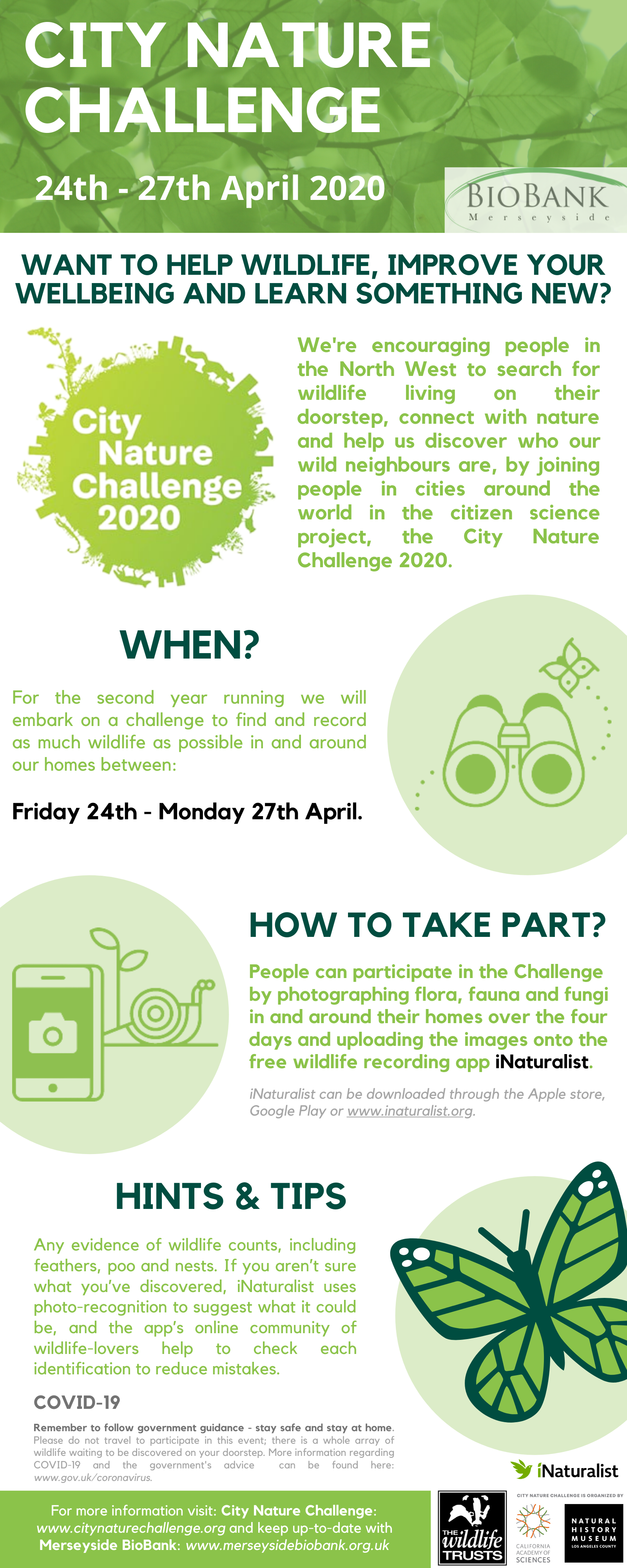 City Nature Challenge 2020 MBB Poster